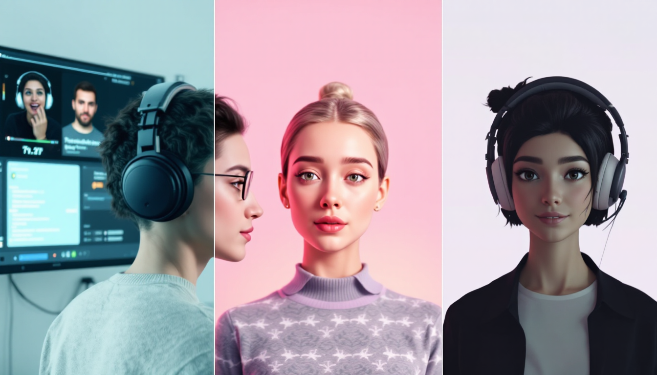 Voice-cloned podcast visual