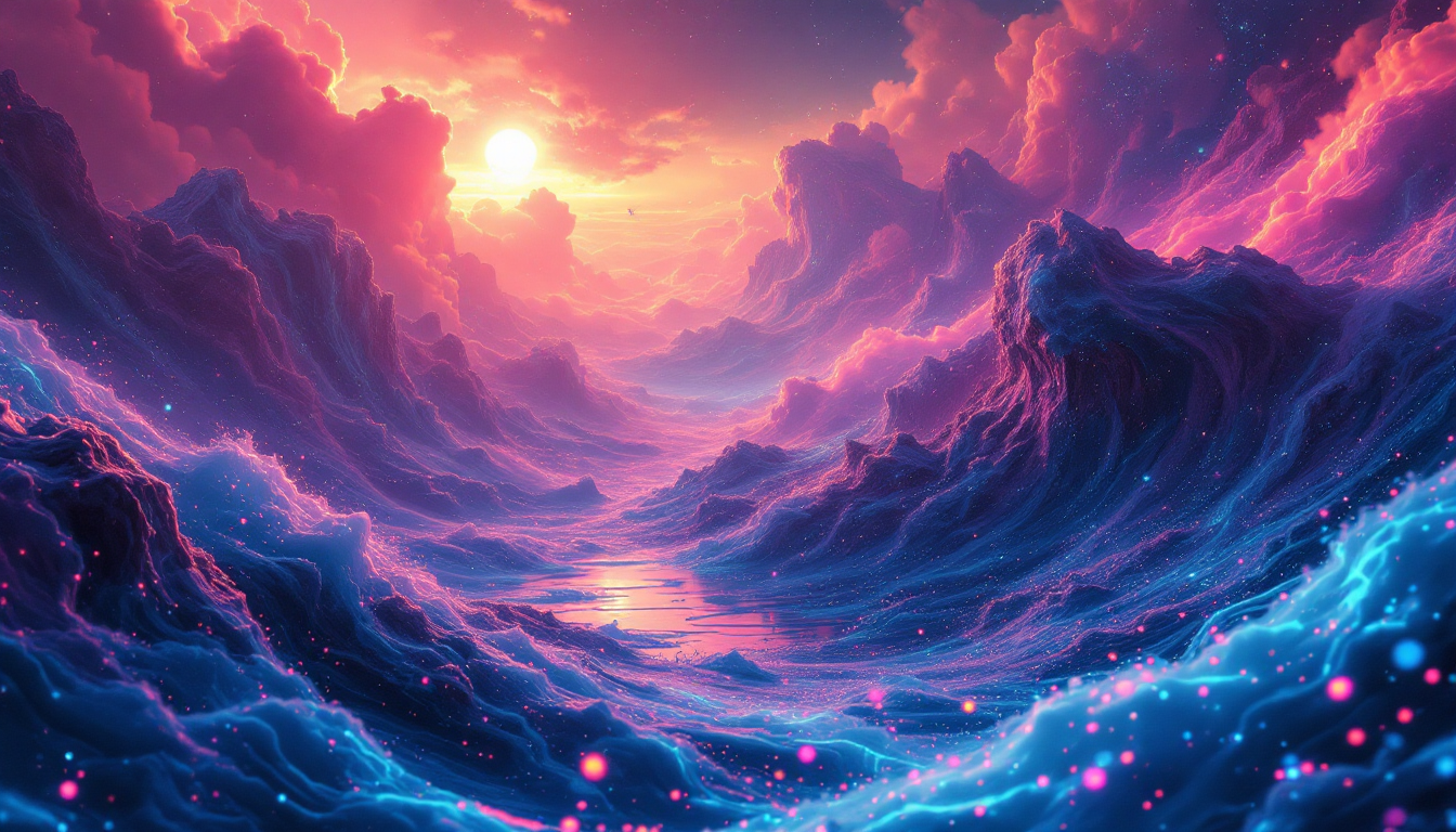 Revolutionize your social feeds with AI generated abstract art that captivates and converts