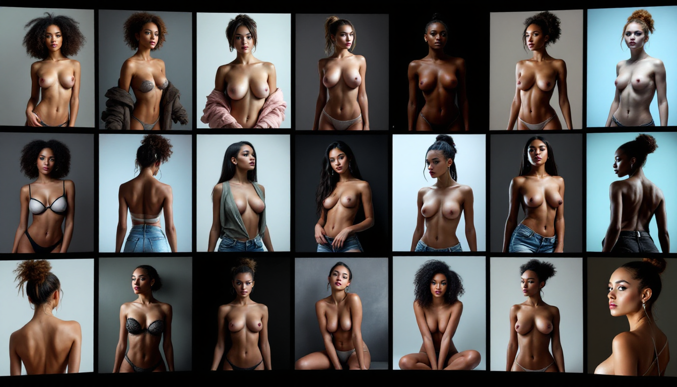 Rapid generation of customizable nude assets