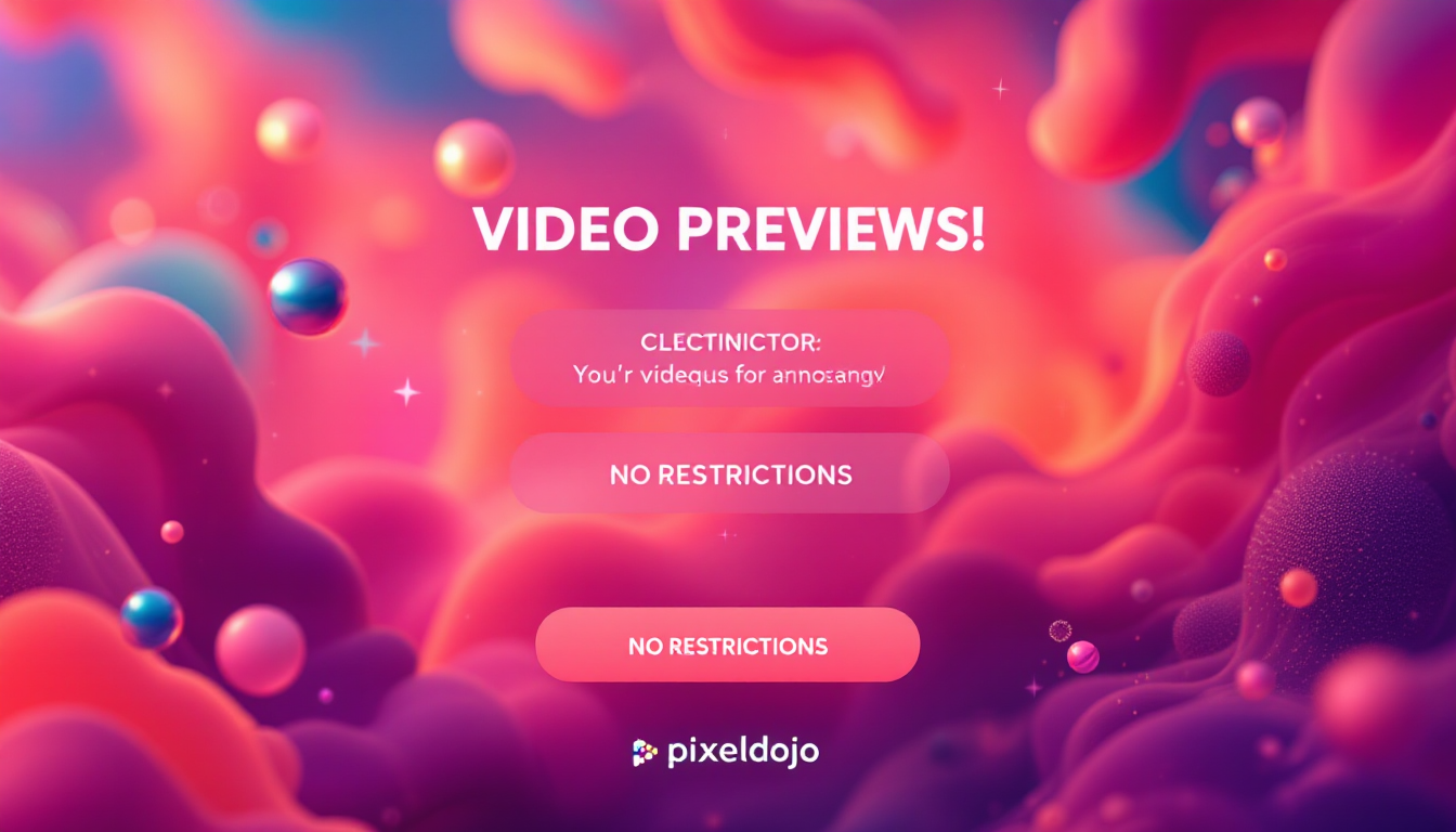 Unrestricted creative freedom