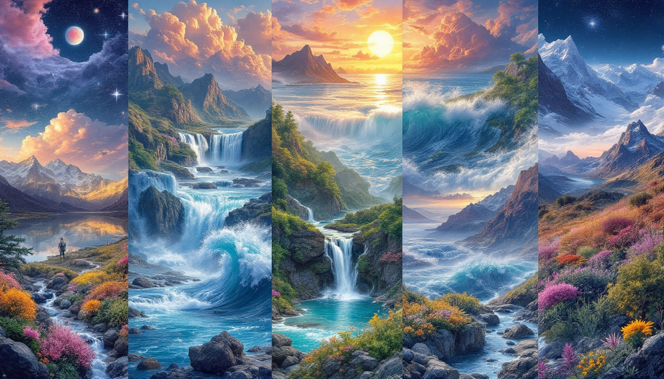 Rapid Generation of Custom Nature Scenes