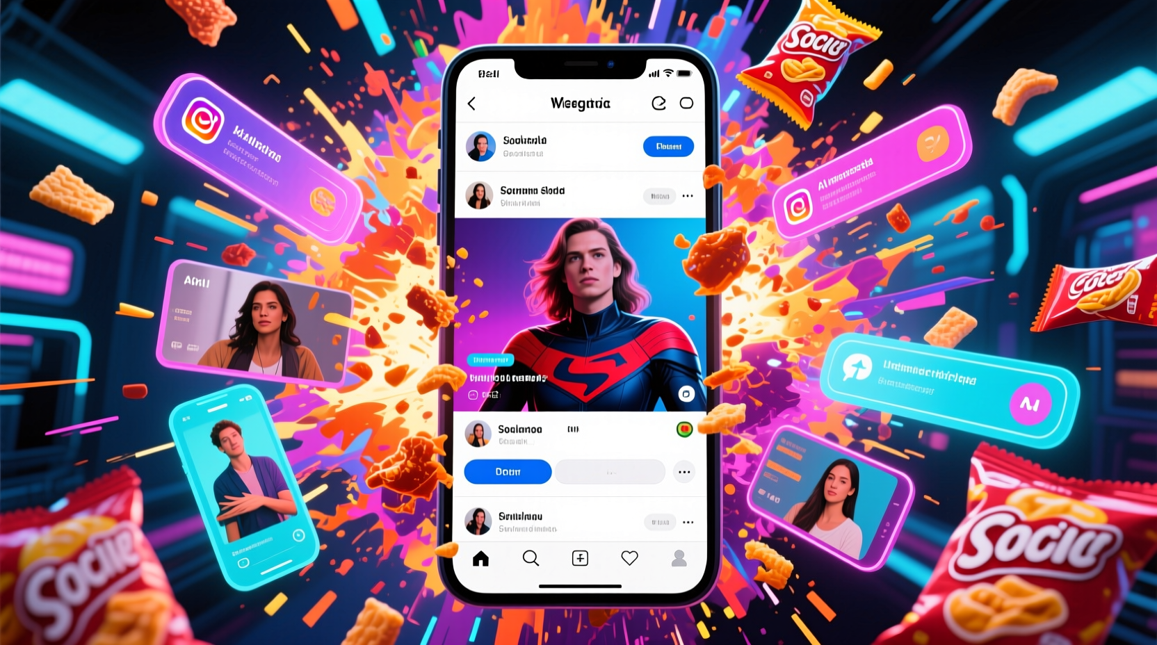 Revolutionize your social feeds with Snack Prompts on SocialAF