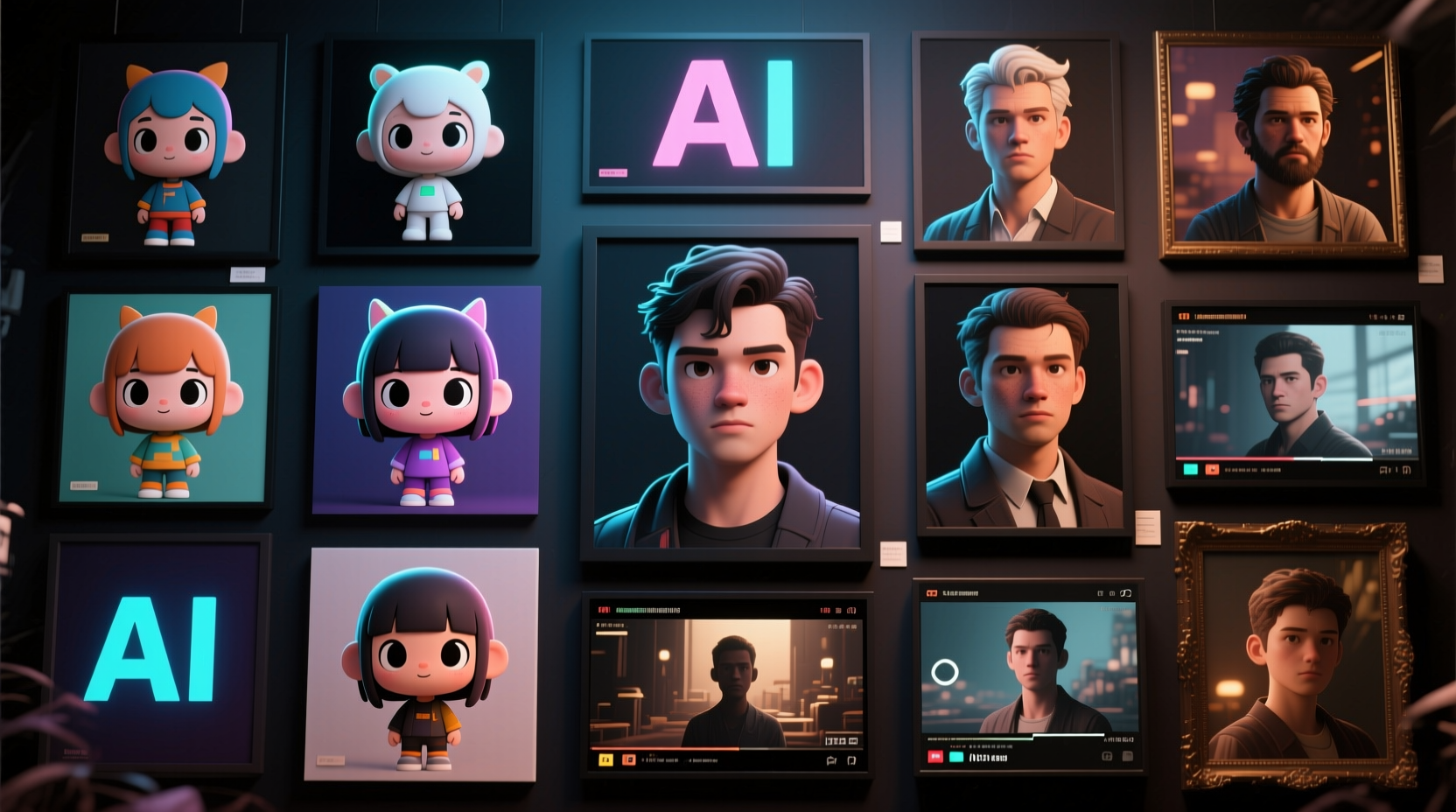 Instant generation of realistic AI images