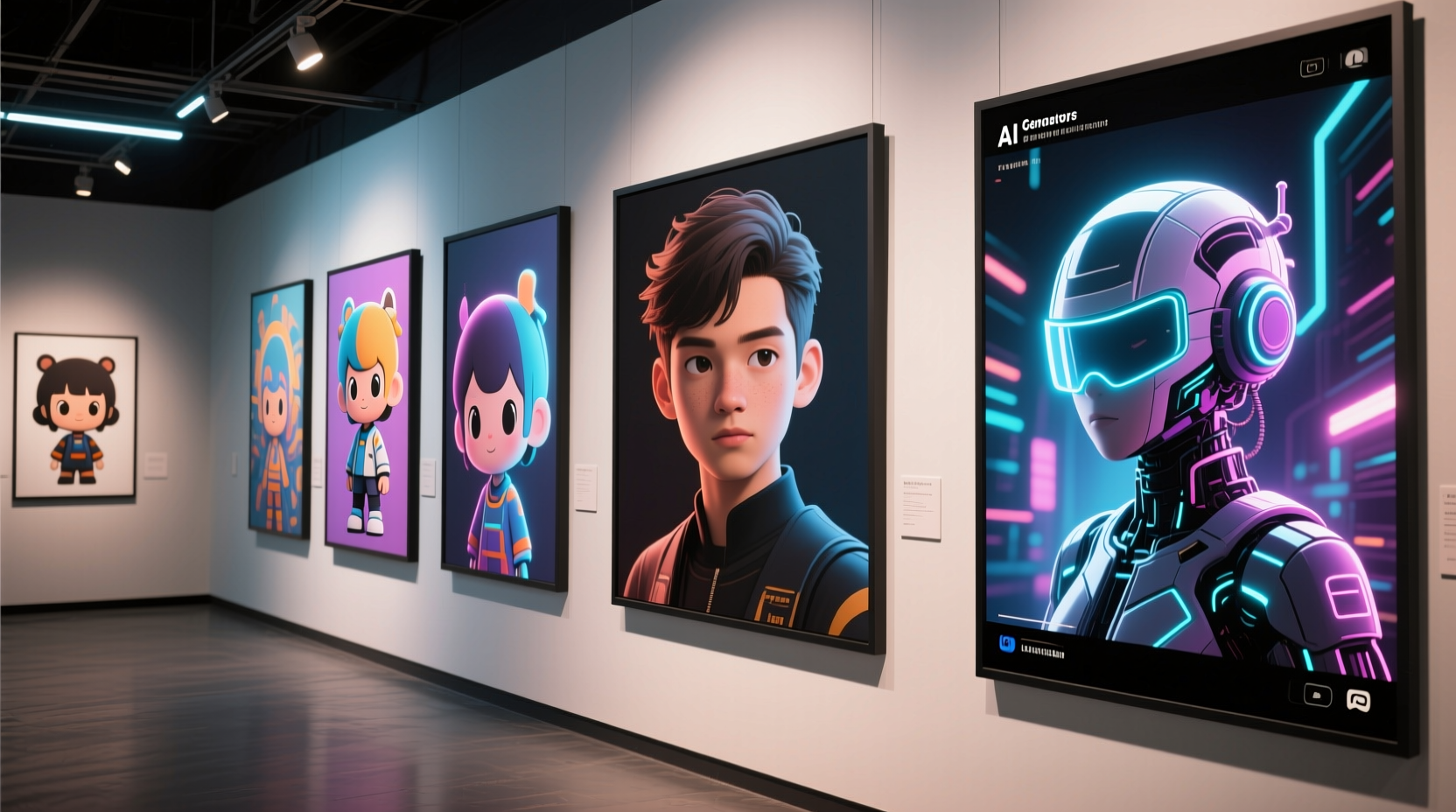 Seamless generation of realistic AI images