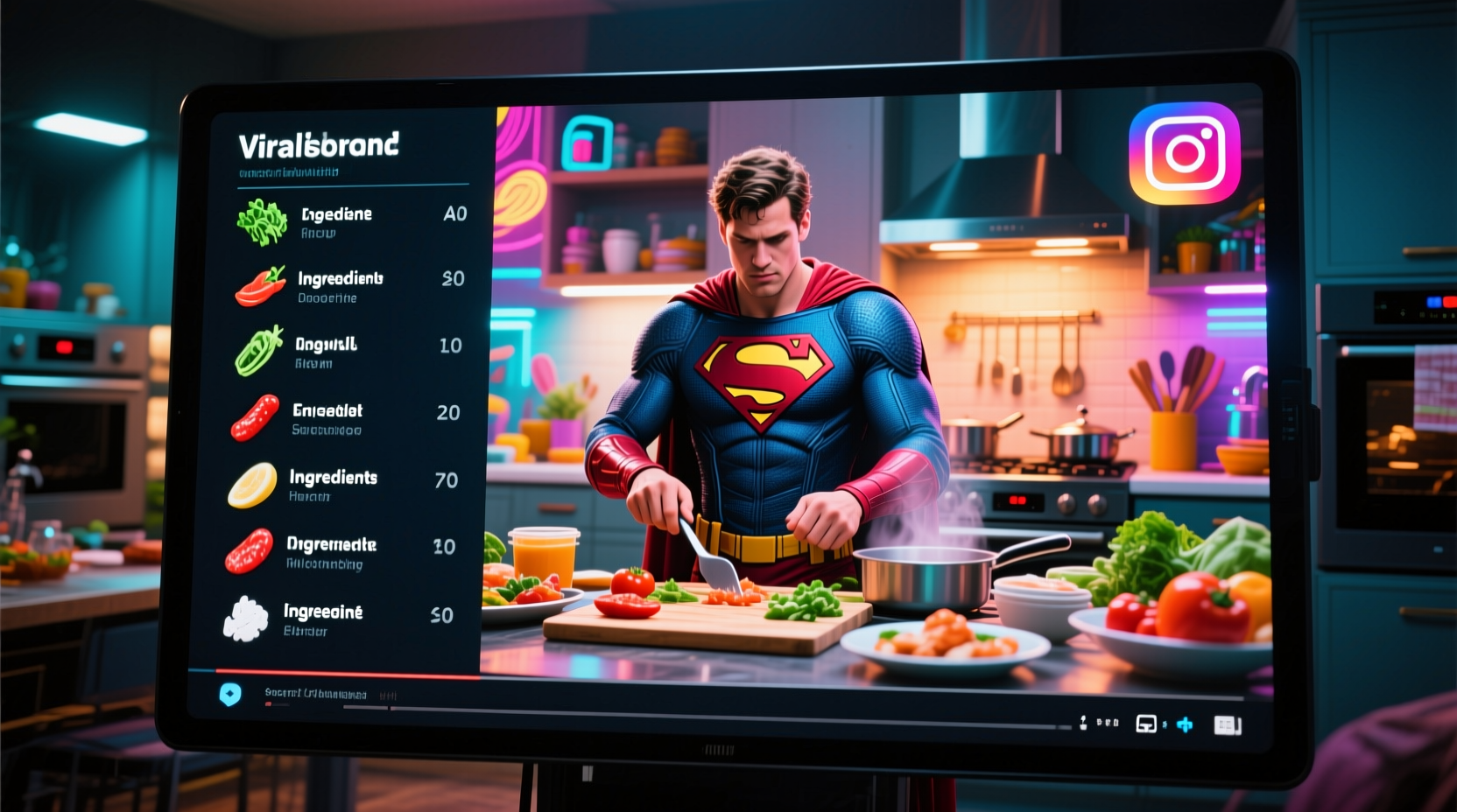 Unlock viral recipe videos from basic ingredient lists with SocialAF