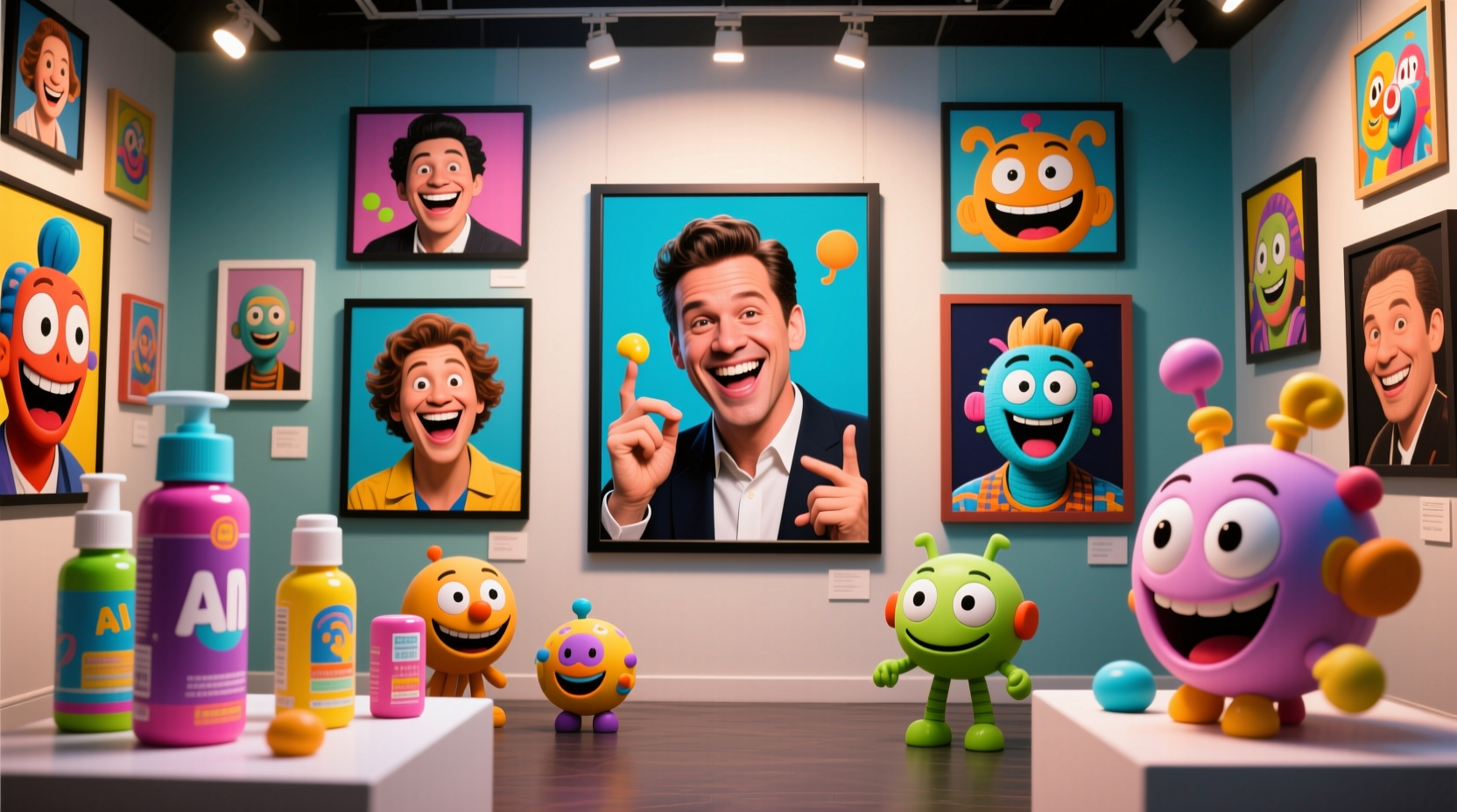 Rapid creation of shareable goofy visuals