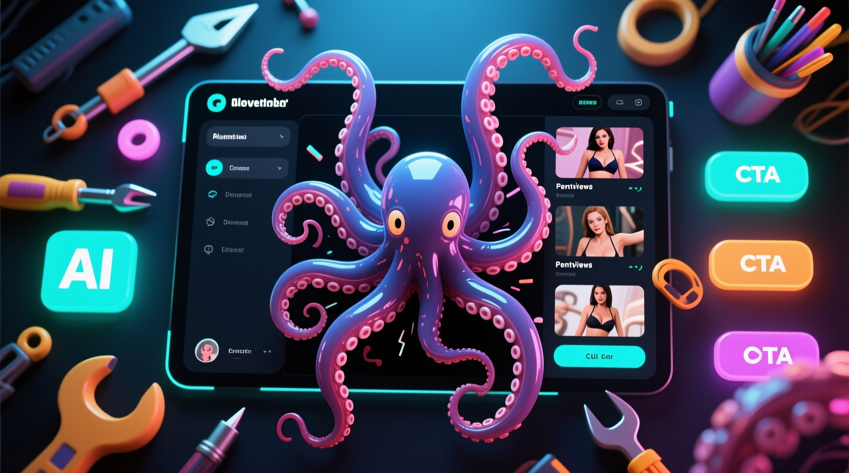 Customizable influencers and scenes