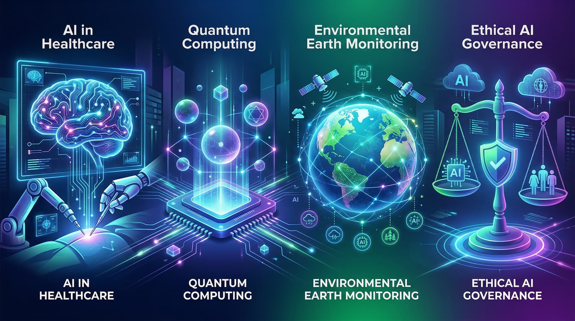 Top AI Innovations: Healthcare, Quantum, Ethics & Sustainability in Focus