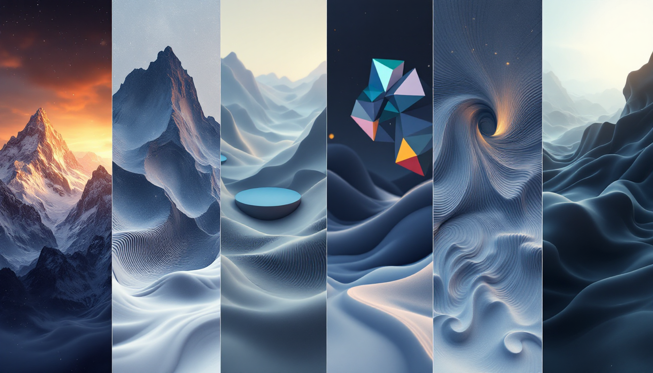 Surreal landscape generated by AI Image Generator