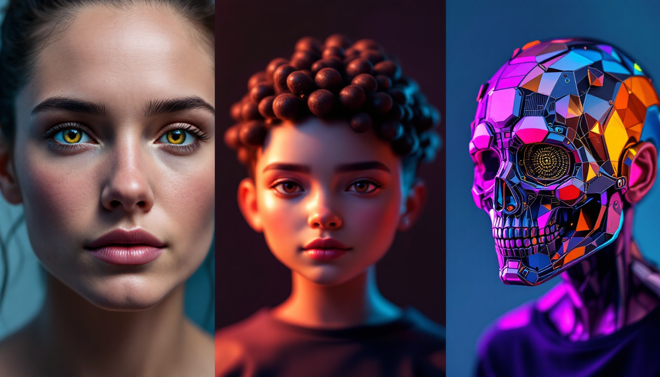 Realistic AI portrait