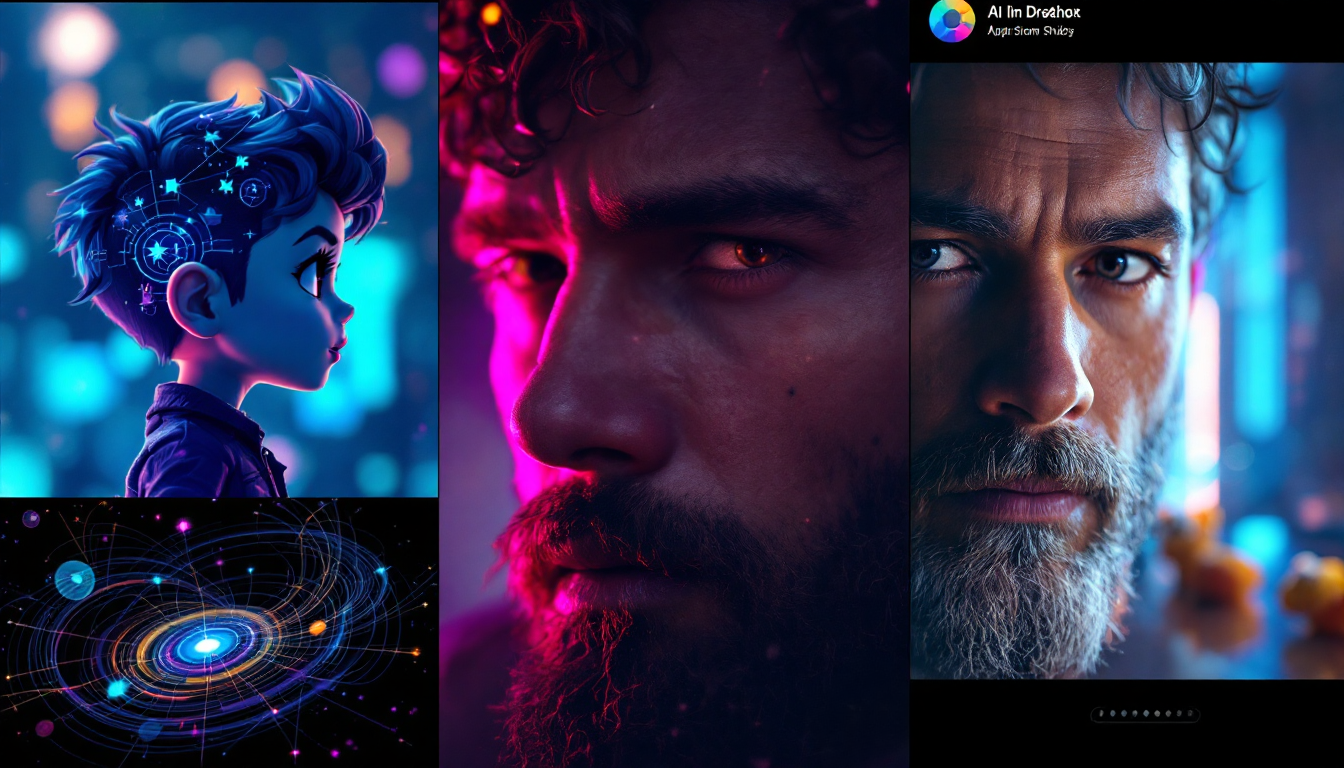 Realistic AI avatar in dynamic scene