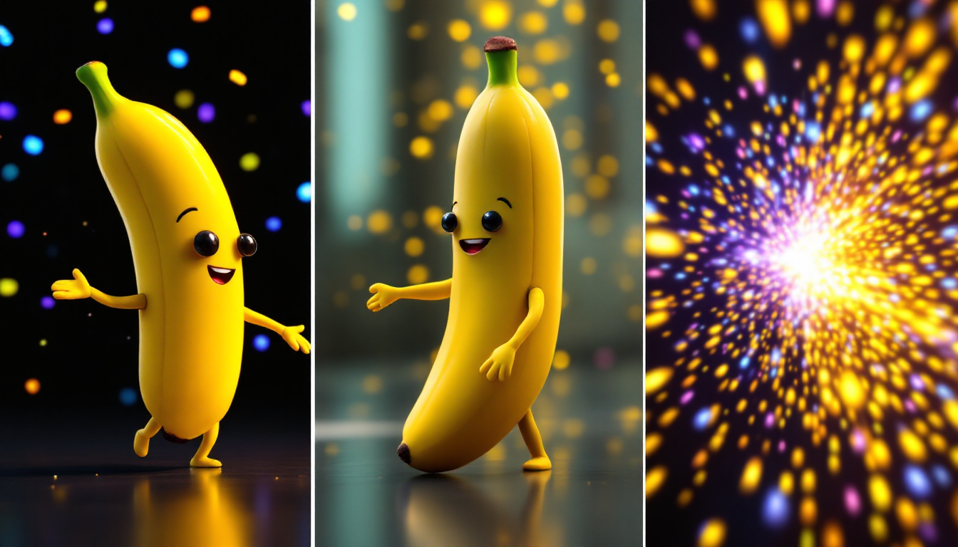 Realistic AI banana portrait