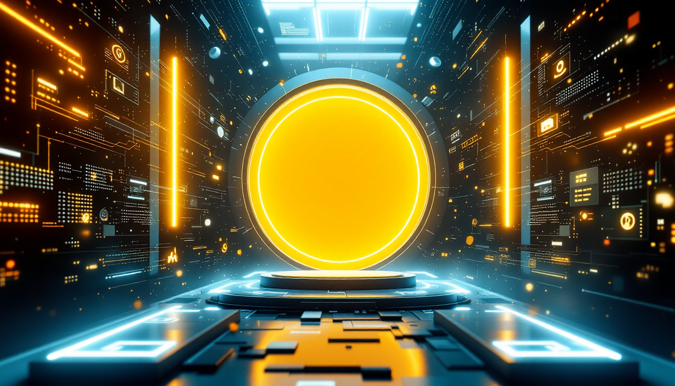 Cinematic AI video scene with nano effects