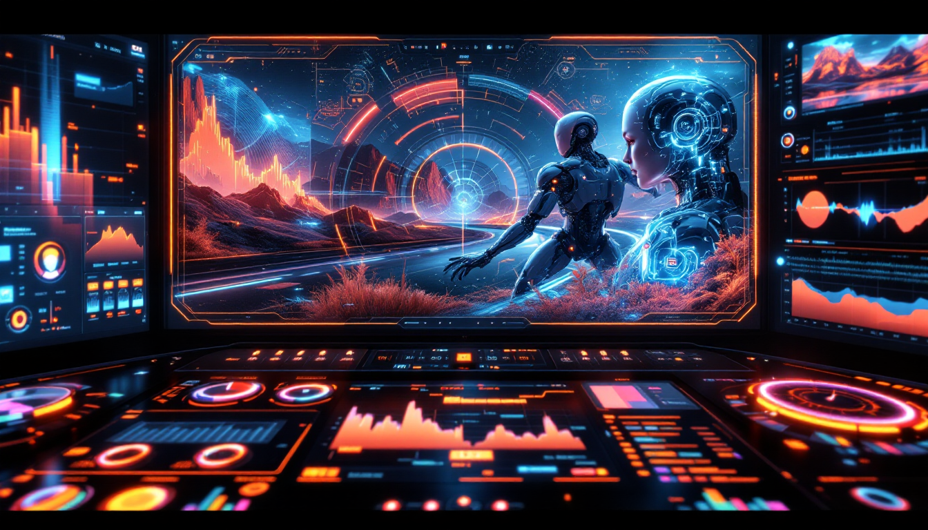 AI video editing interface