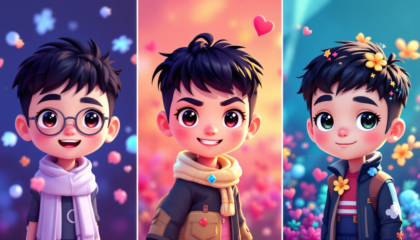 AI video of chibi character dancing