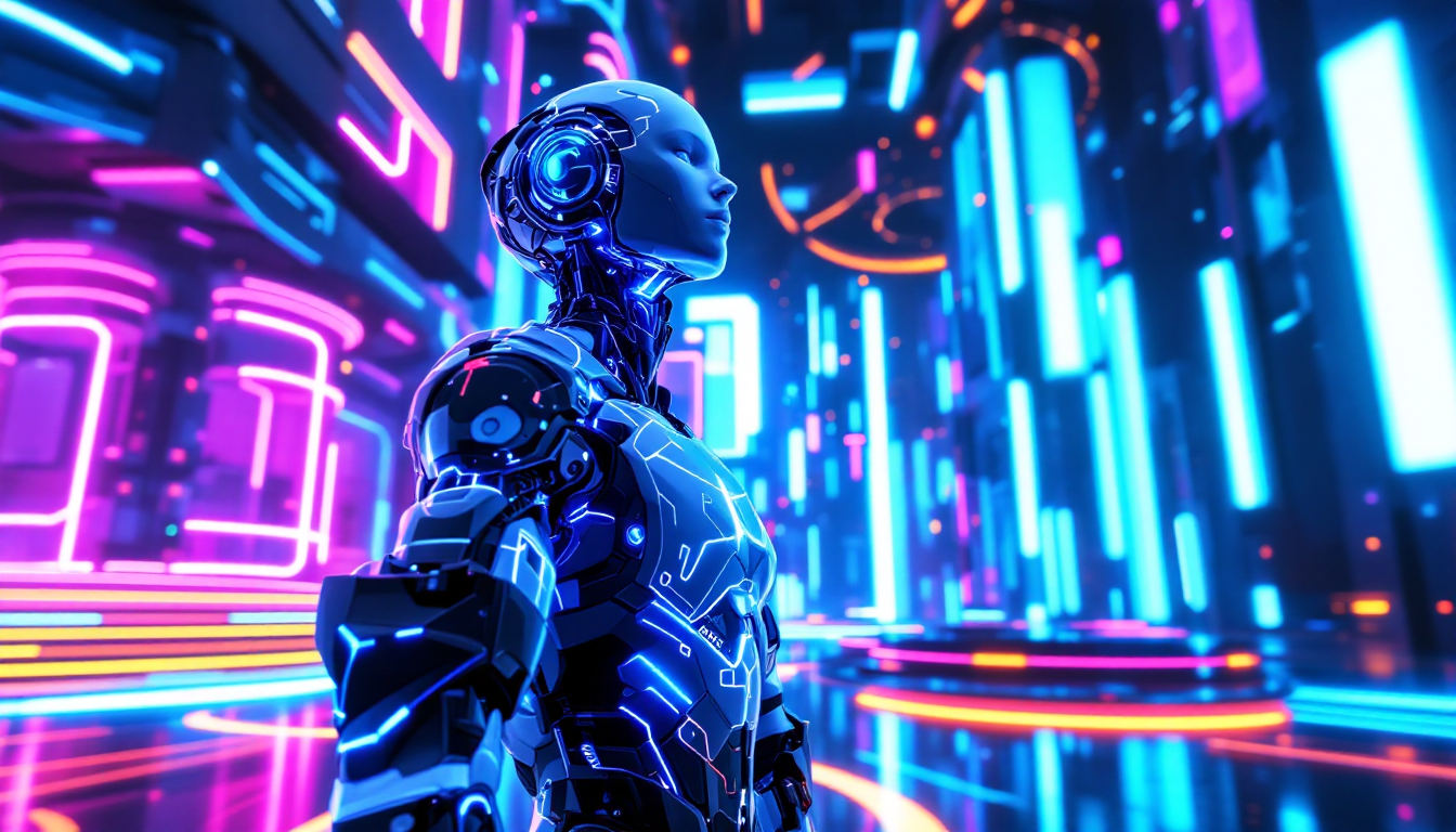 Hero visual of AI metaverse avatar