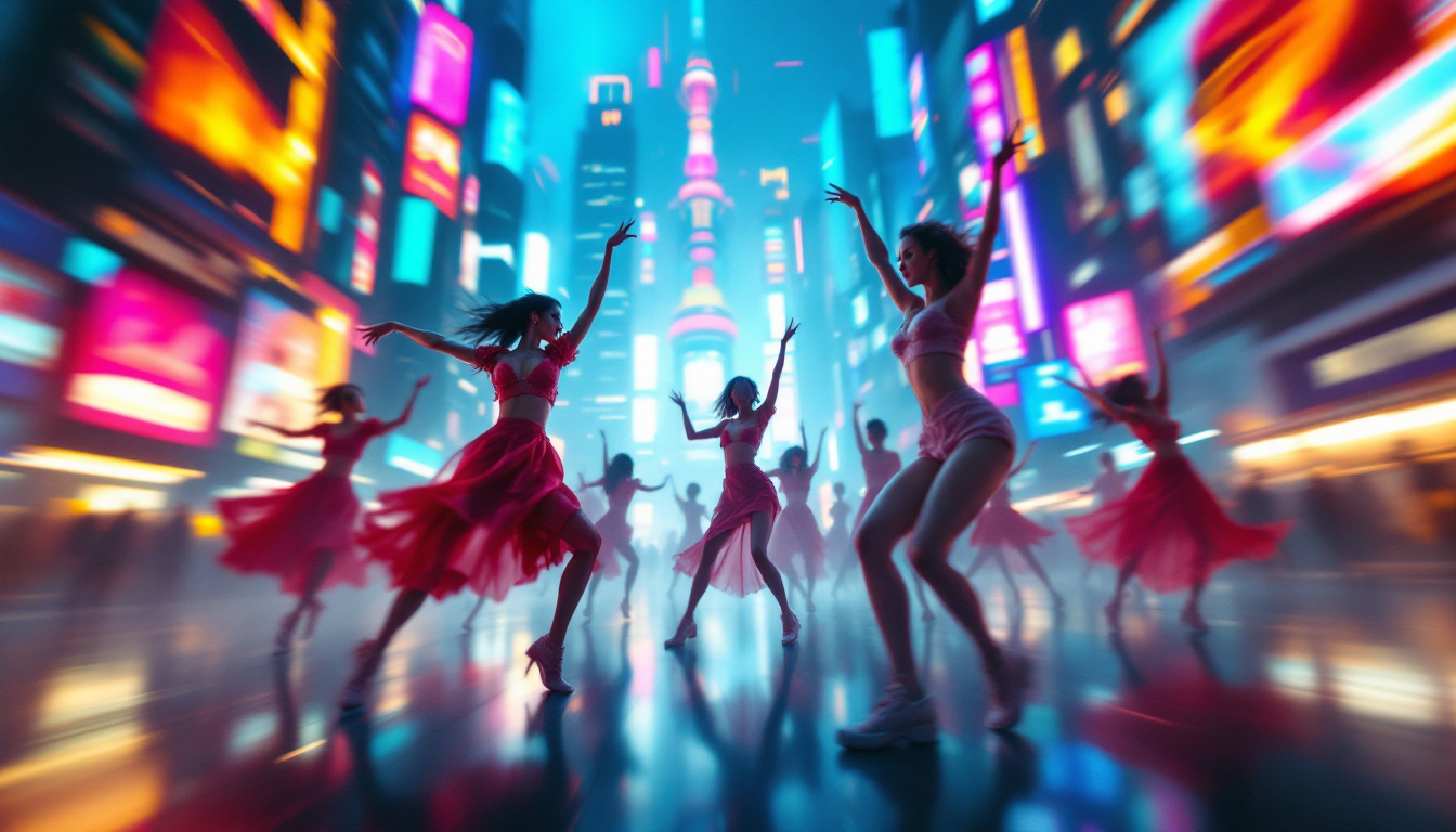 Hero visual of AI-generated dance scene