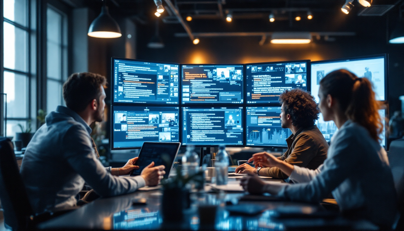 Character-driven cinematic scene