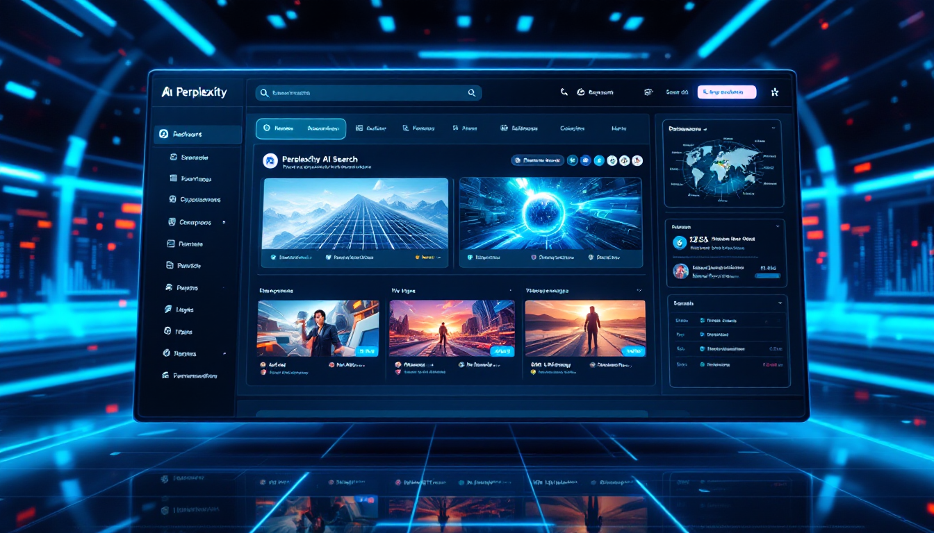 Perplexity AI search interface