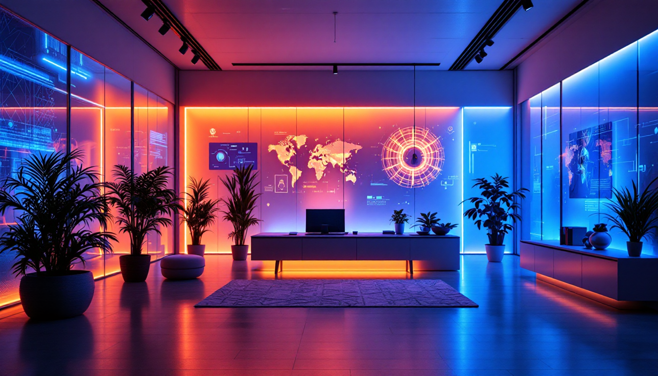 AI mood lighting visualization