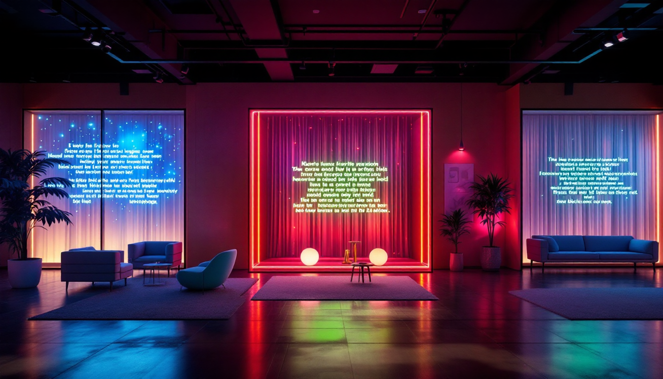 Serene blue AI mood lighting scene