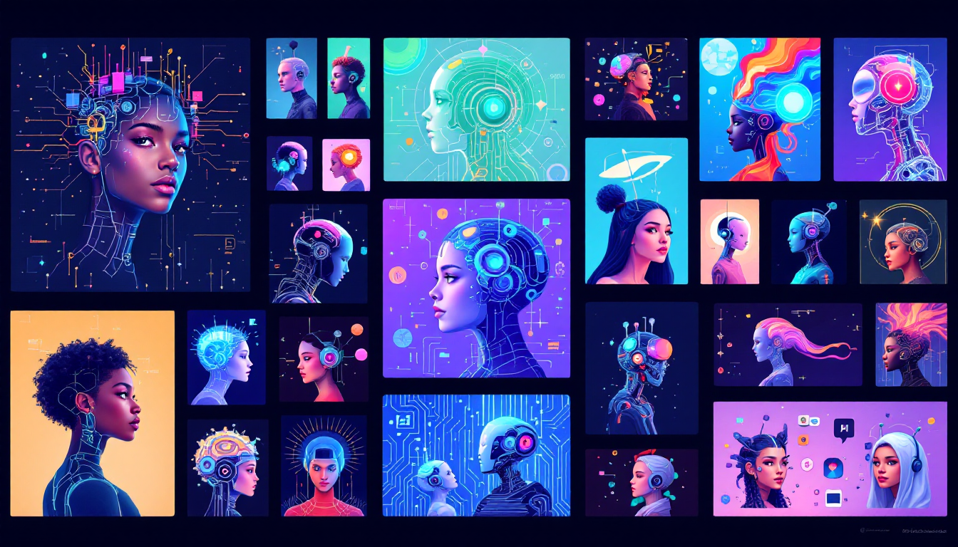 AI portrait creator example