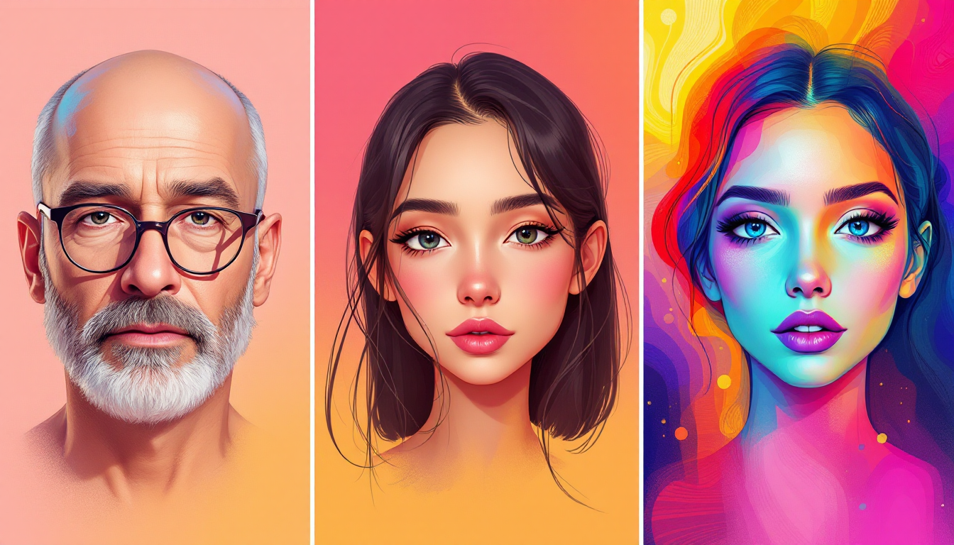 Realistic portrait in fantasy style