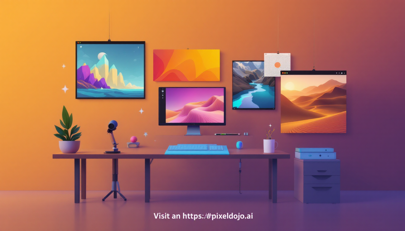 Abstract AI art style