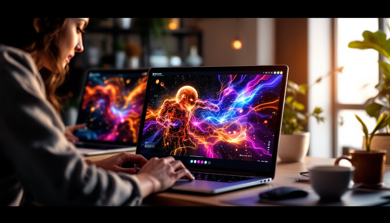 Cinematic AI video frame