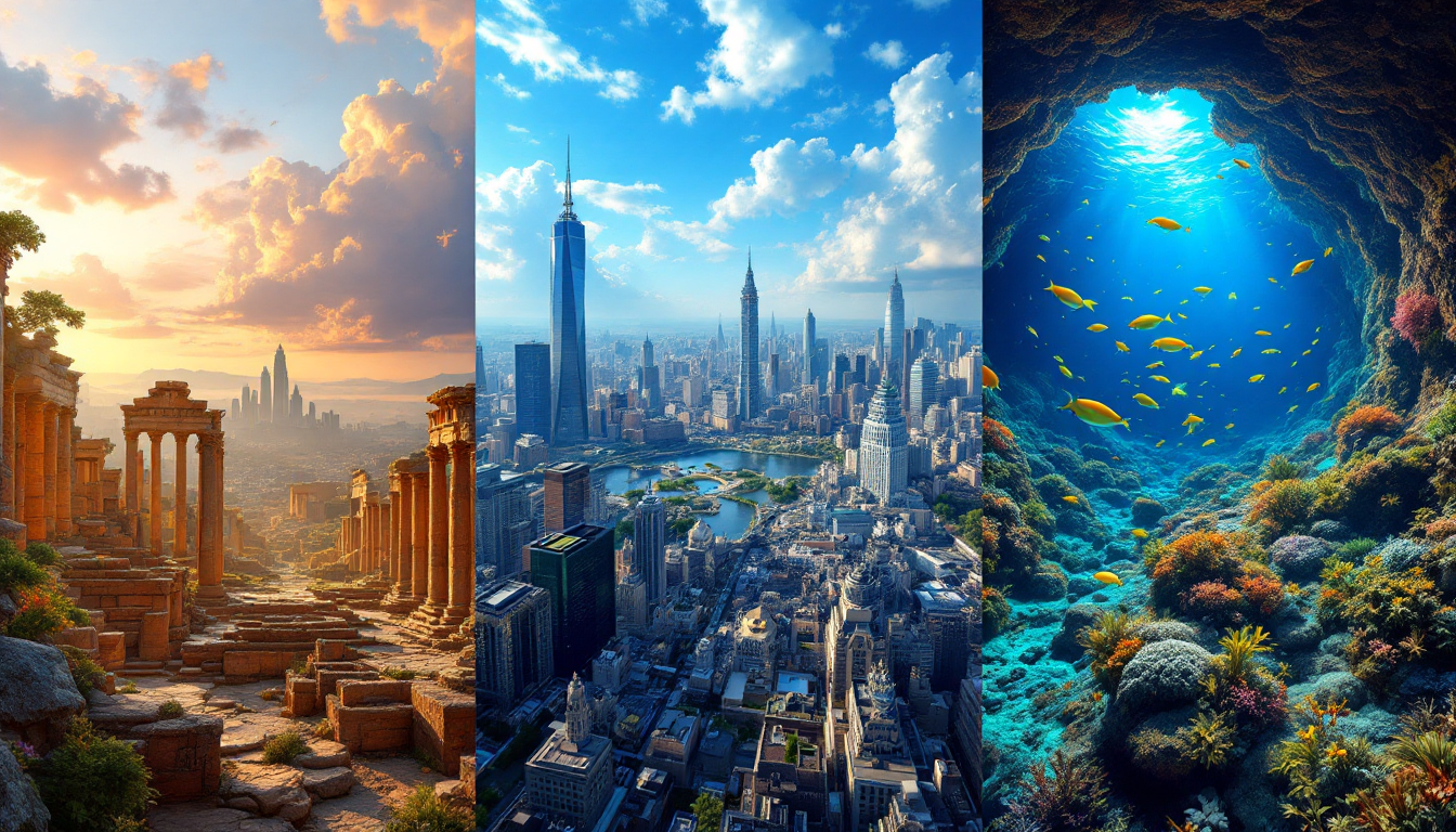 AI crane shot of ocean waves