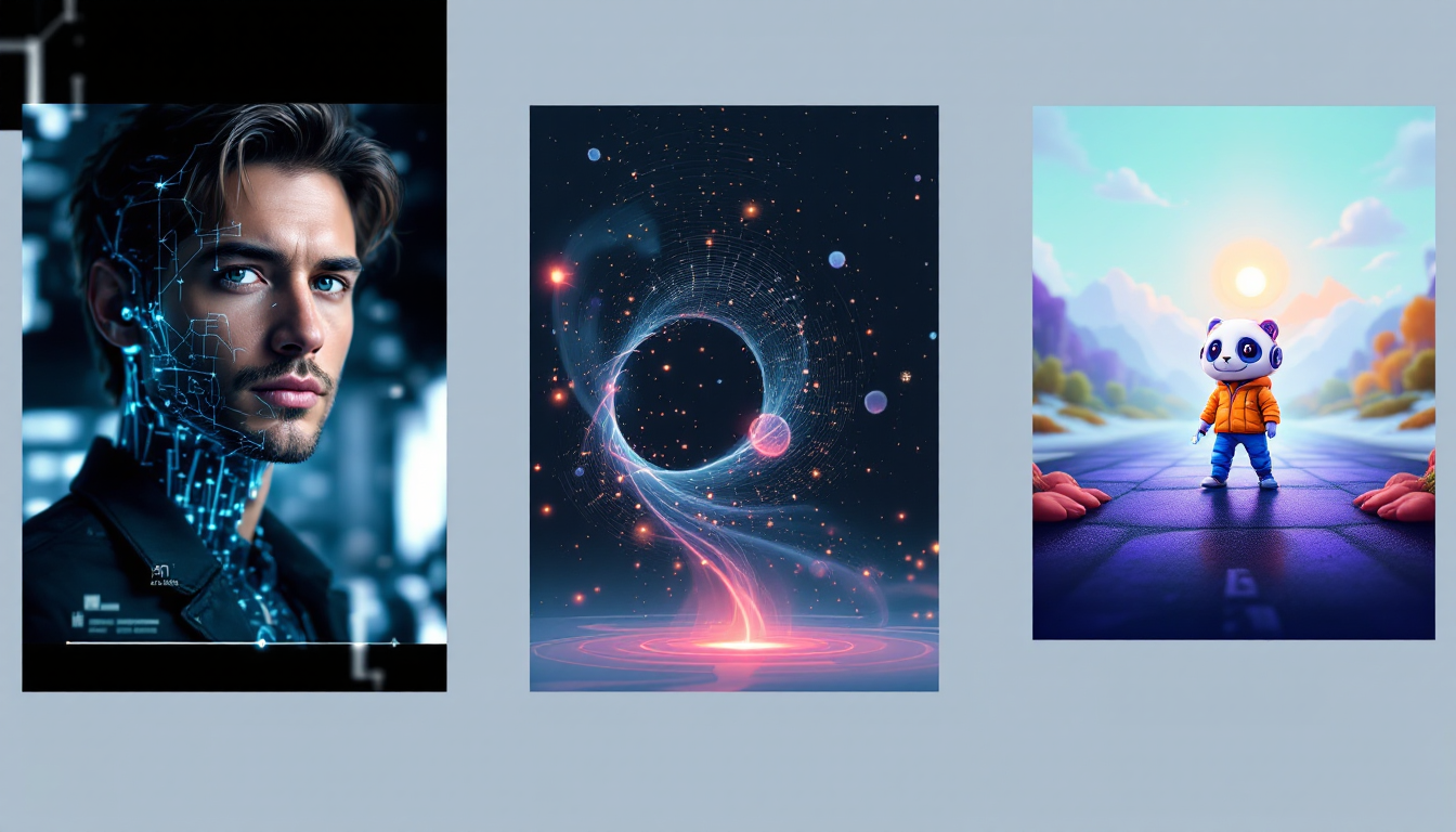 Realistic AI portrait for social media