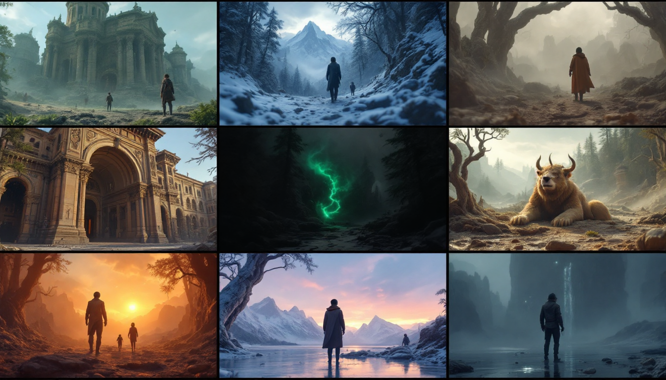 Cinematic AI video scene 1