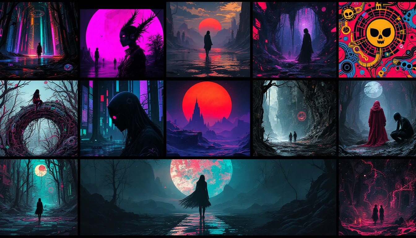 All-in-one goth AI generation