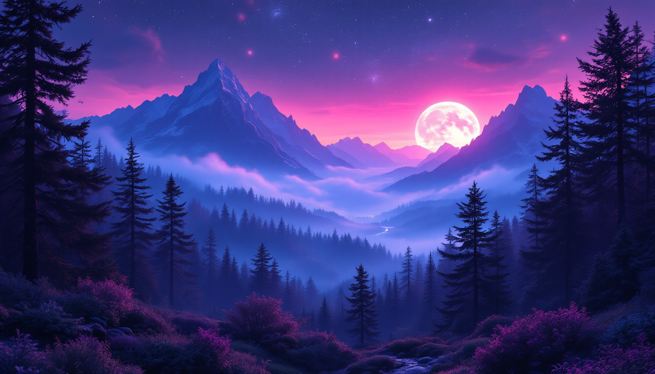 Elevate your social feeds with captivating nature AI art