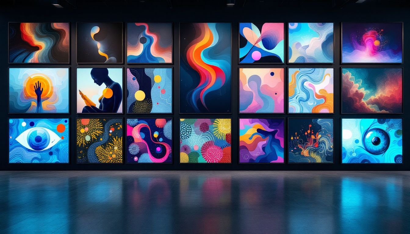 Instant abstract art generation