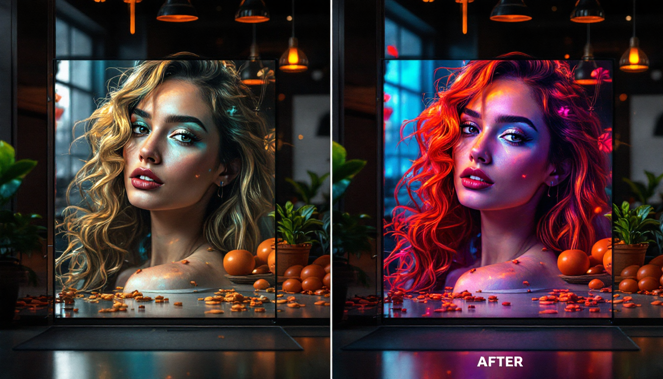 Seamless relighting for AI influencers