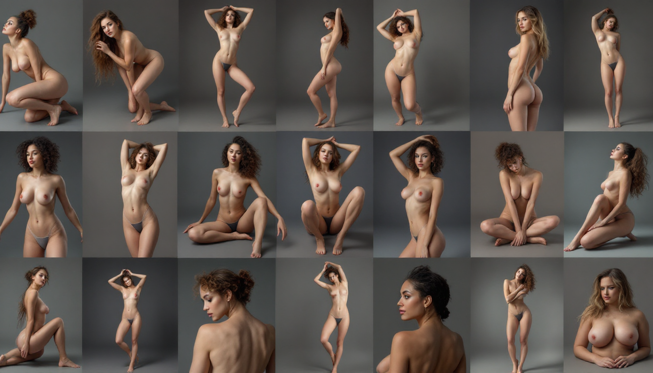 Seamless nude content creation