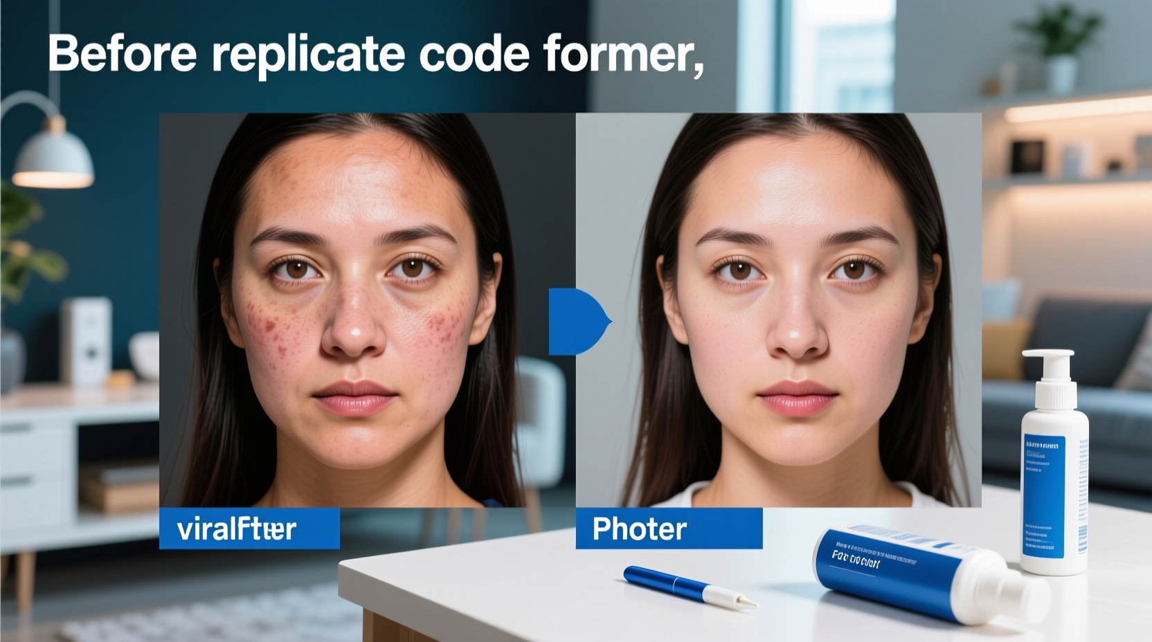 Instant face restoration for viral appeal