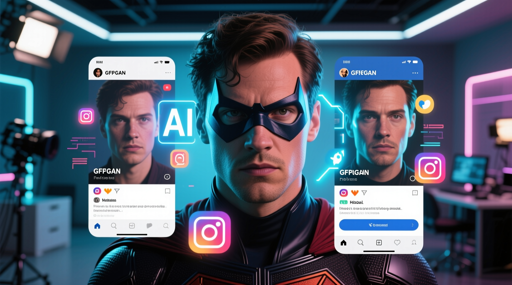 Elevate your social content with precision face restoration