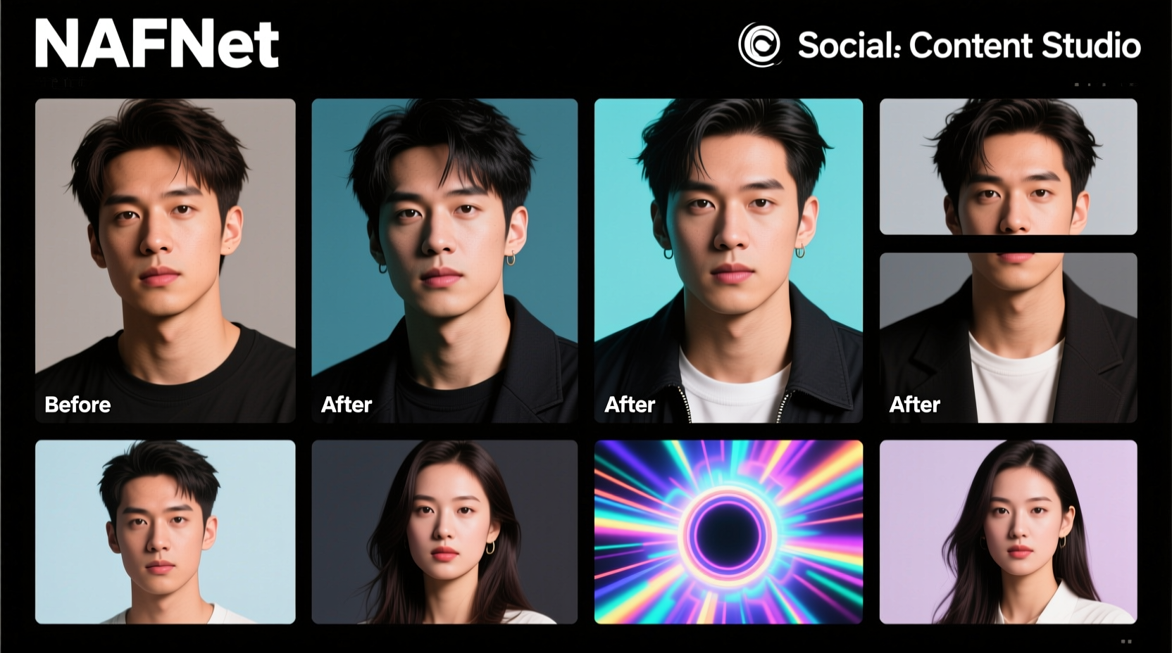 Instant image restoration for flawless social assets