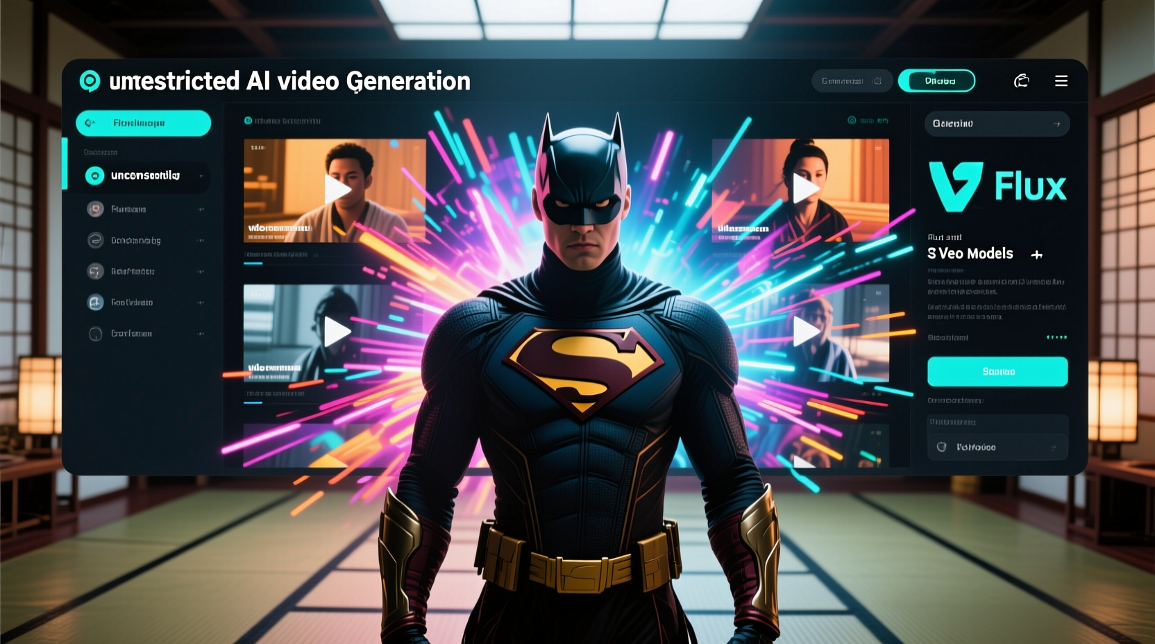 Generate unrestricted AI videos with complete creative freedom